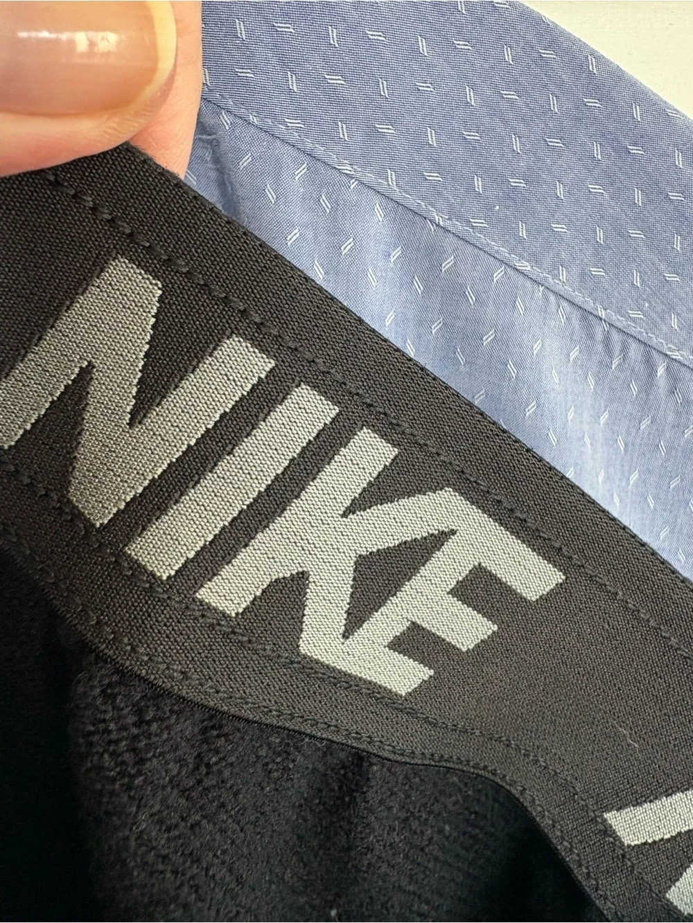 Nike Black Jogger Sweatpants with White Swoosh